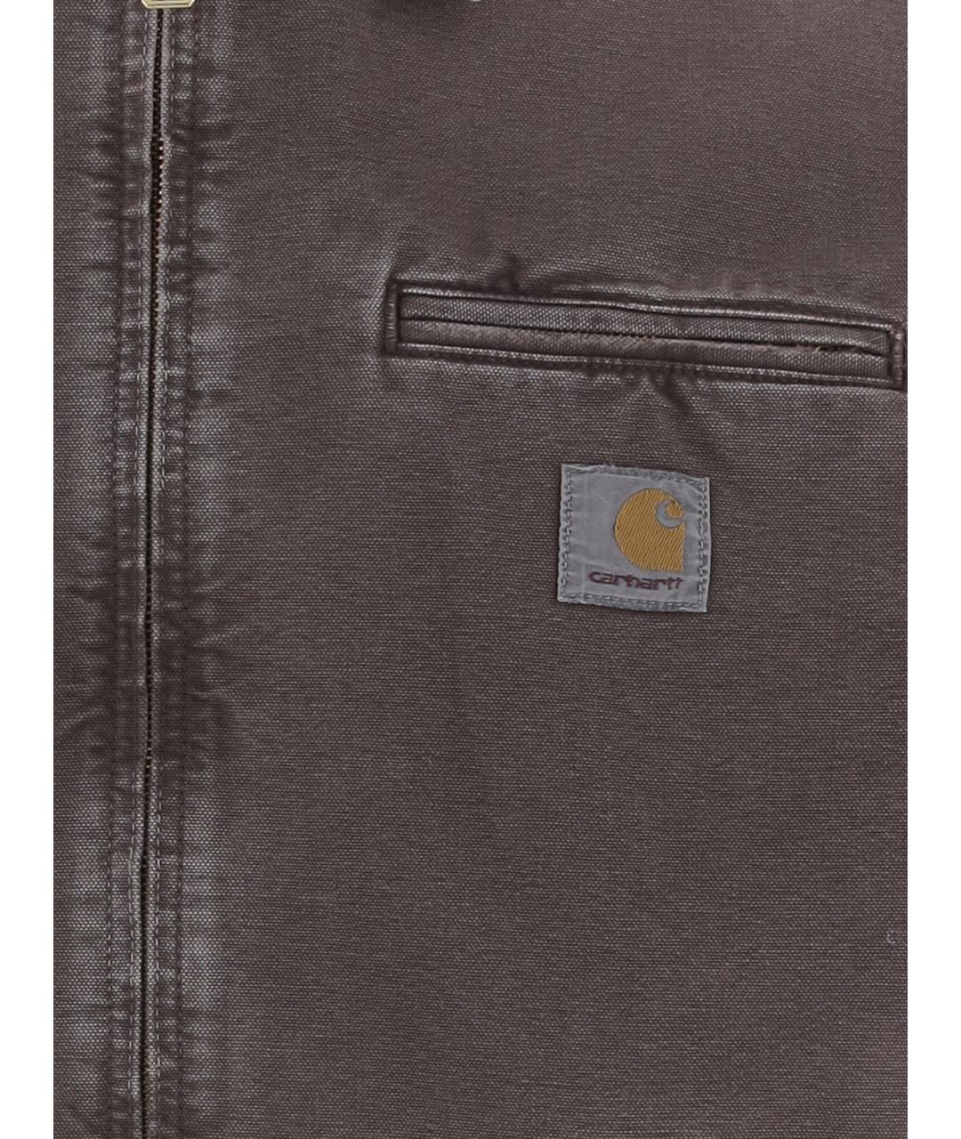 CARHARTT WIP Коричневая хлопковая куртка, фото 3