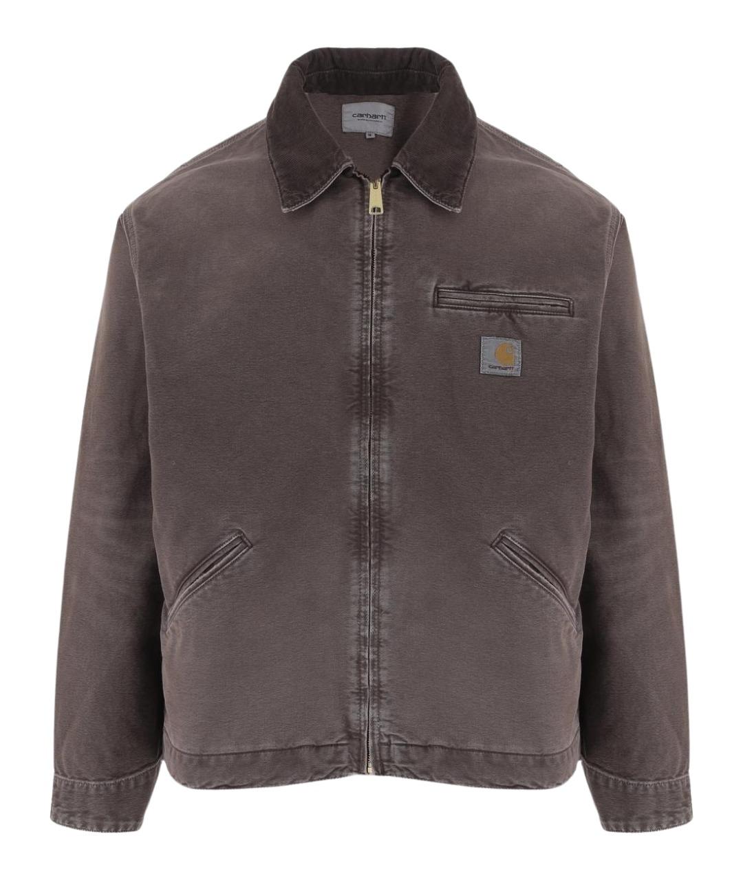 CARHARTT WIP Коричневая хлопковая куртка, фото 1