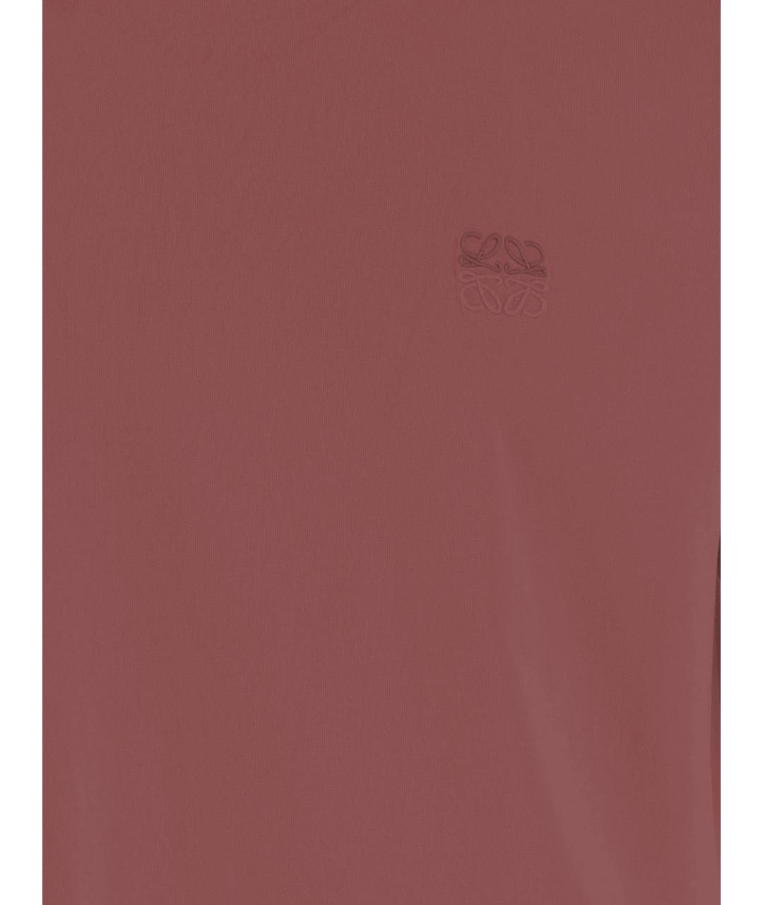 LOEWE Красная хлопковая футболка, фото 3