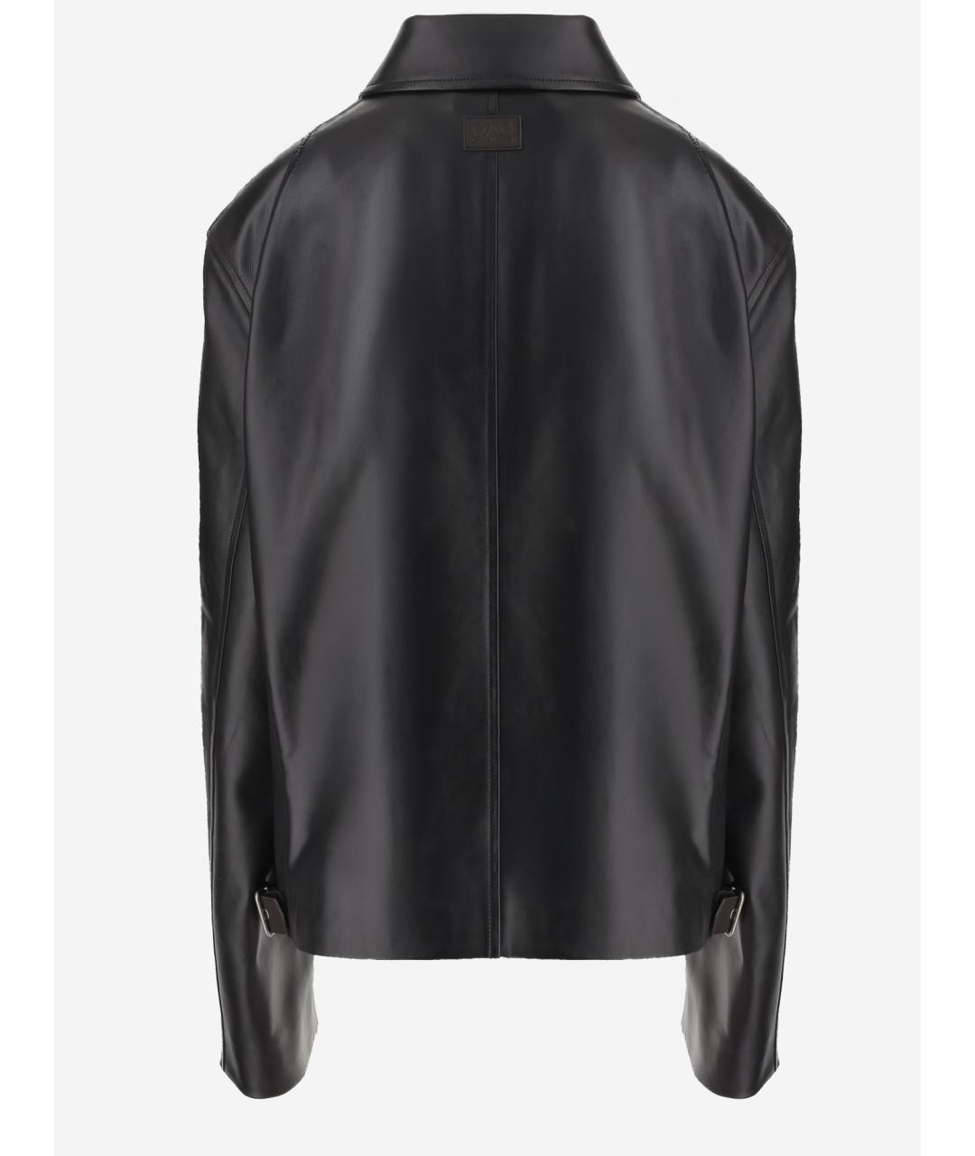 LOEWE Черная кожаная куртка, фото 2