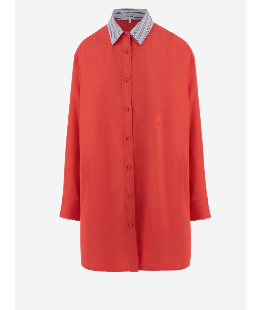 LOEWE Красное хлопковое повседневное платье, фото 4