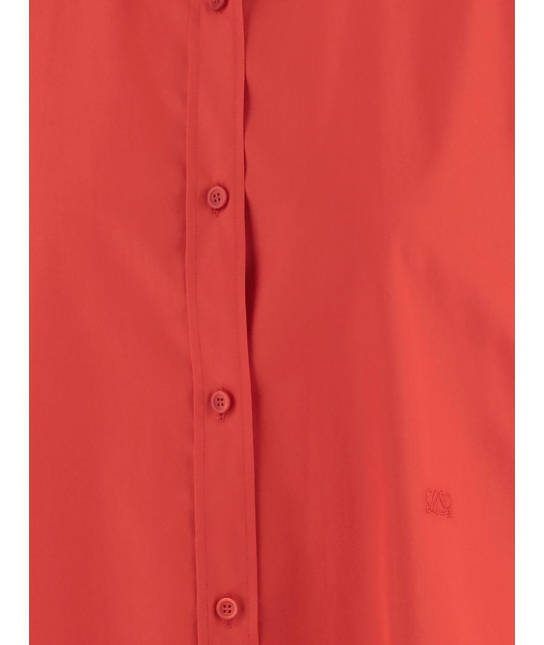 LOEWE Красное хлопковое повседневное платье, фото 3
