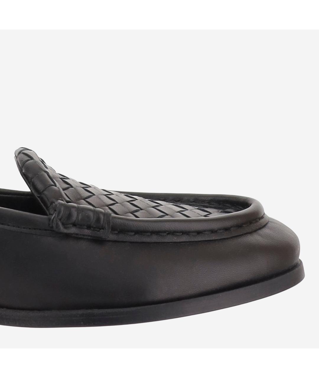 BOTTEGA VENETA Черные кожаные лоферы, фото 5