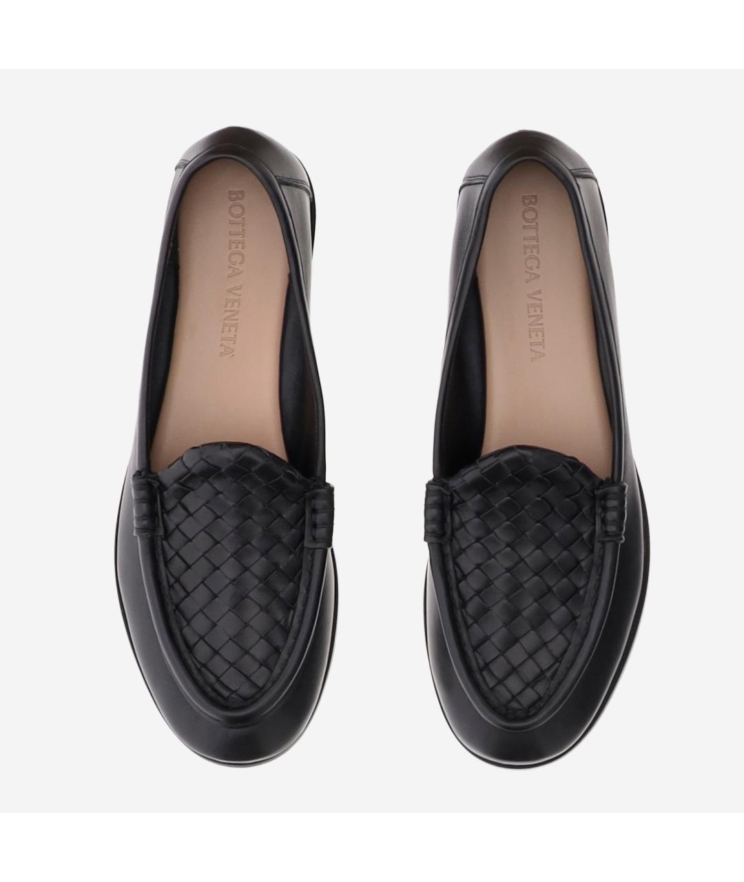 BOTTEGA VENETA Черные кожаные лоферы, фото 2