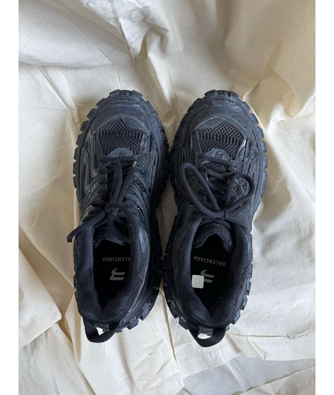 BALENCIAGA Черные текстильные кроссовки, фото 3
