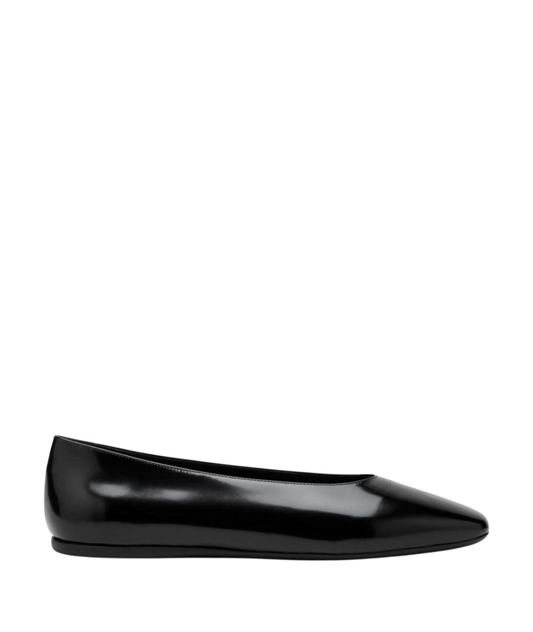 PRADA Черные кожаные балетки, фото 1