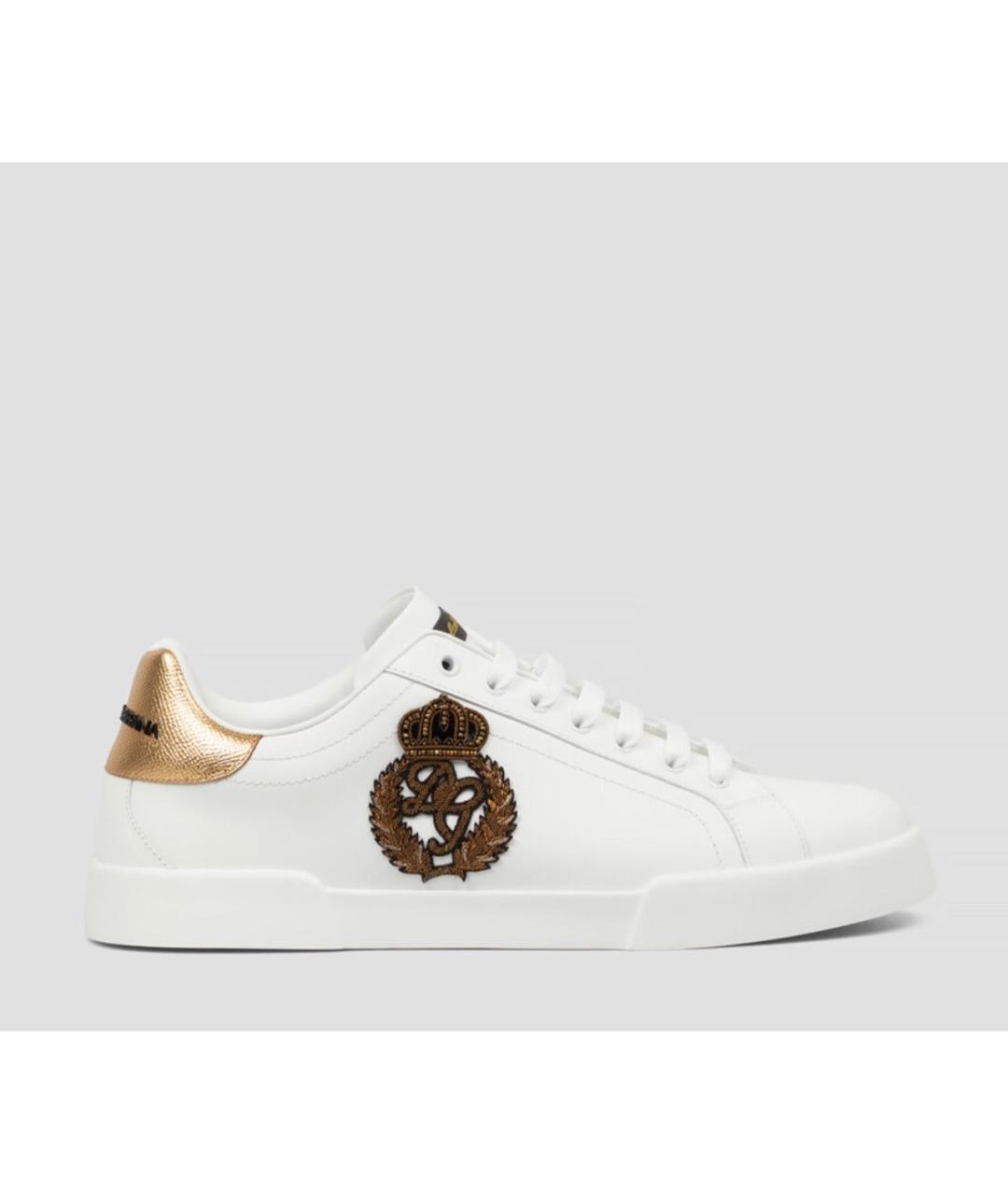 DOLCE&GABBANA Черные кожаные низкие кроссовки / кеды, фото 5