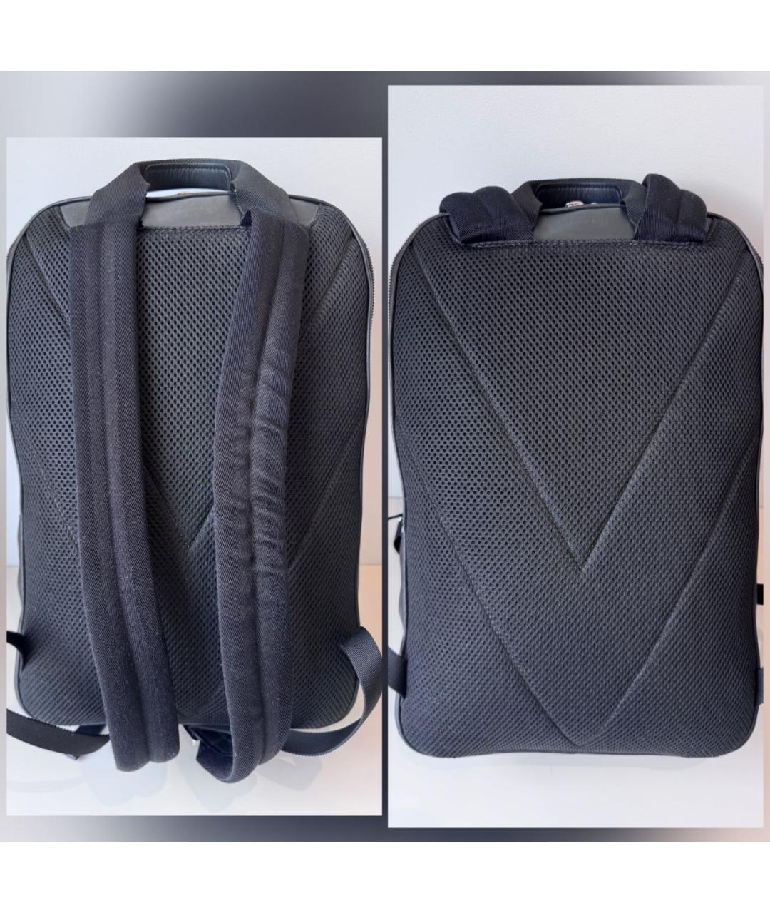 LOUIS VUITTON Черный кожаный рюкзак, фото 5