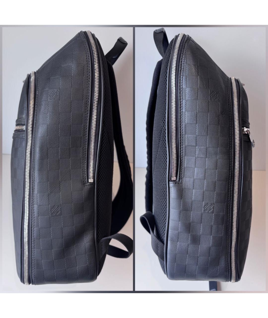 LOUIS VUITTON Черный кожаный рюкзак, фото 4