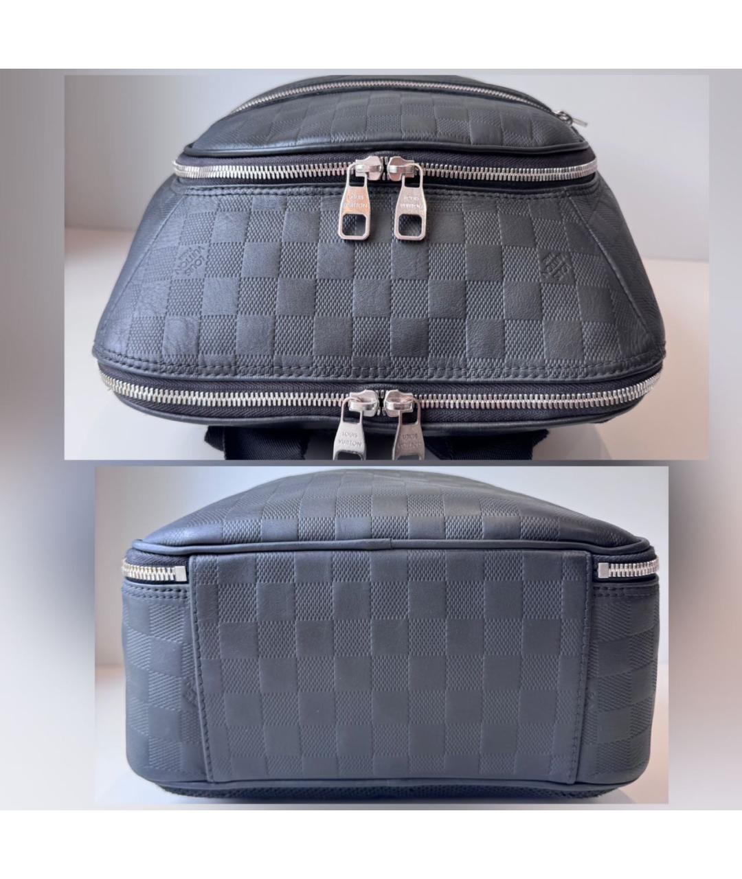 LOUIS VUITTON Черный кожаный рюкзак, фото 6