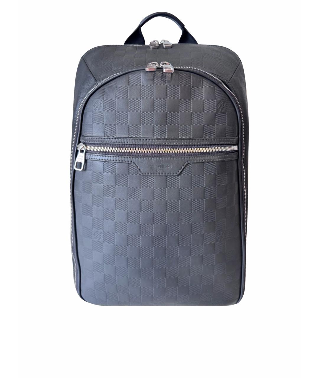 LOUIS VUITTON Черный кожаный рюкзак, фото 1