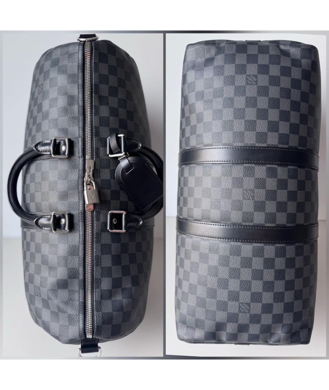 LOUIS VUITTON Черная дорожная/спортивная сумка, фото 5