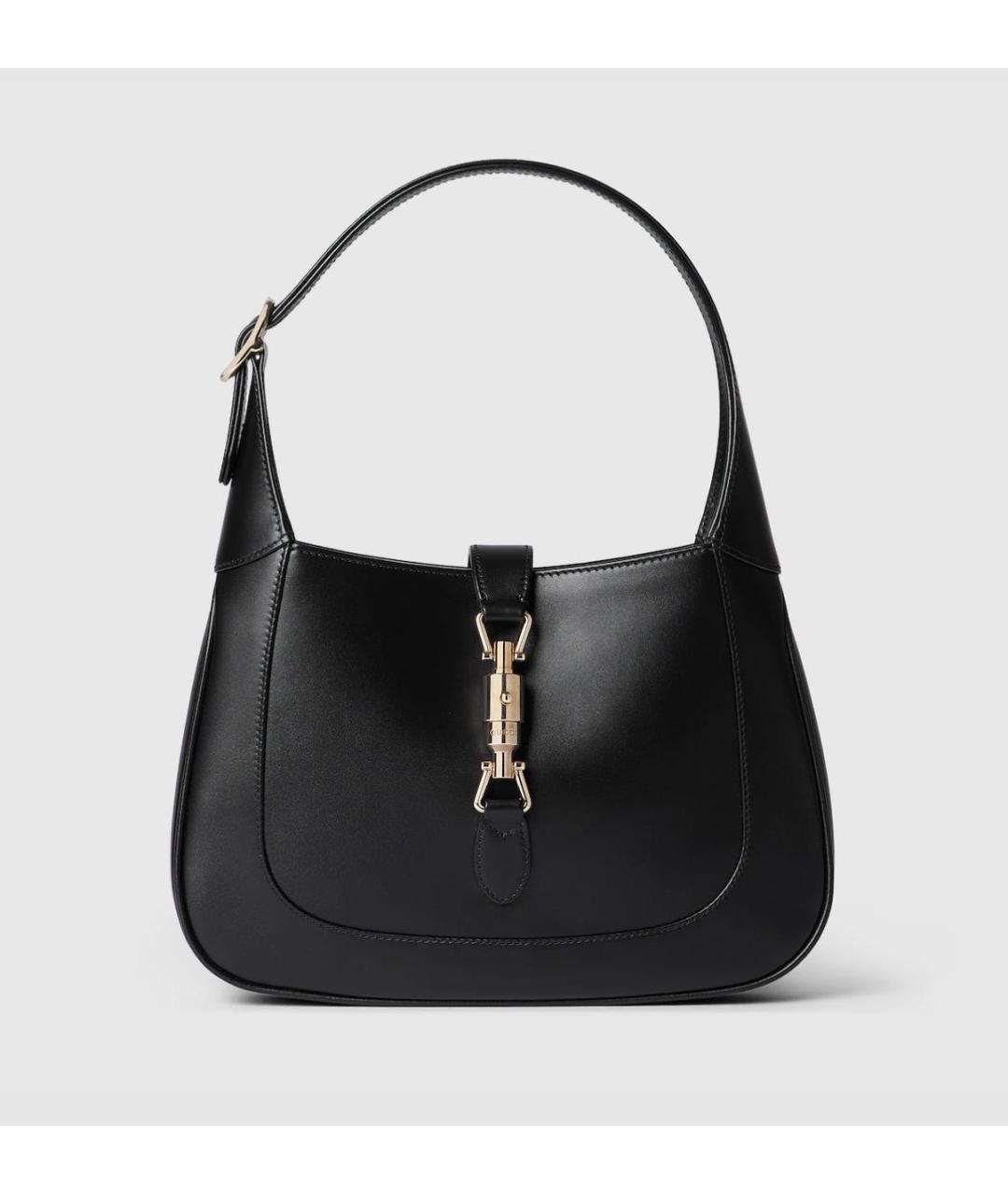 GUCCI Черная кожаная сумка с короткими ручками, фото 9