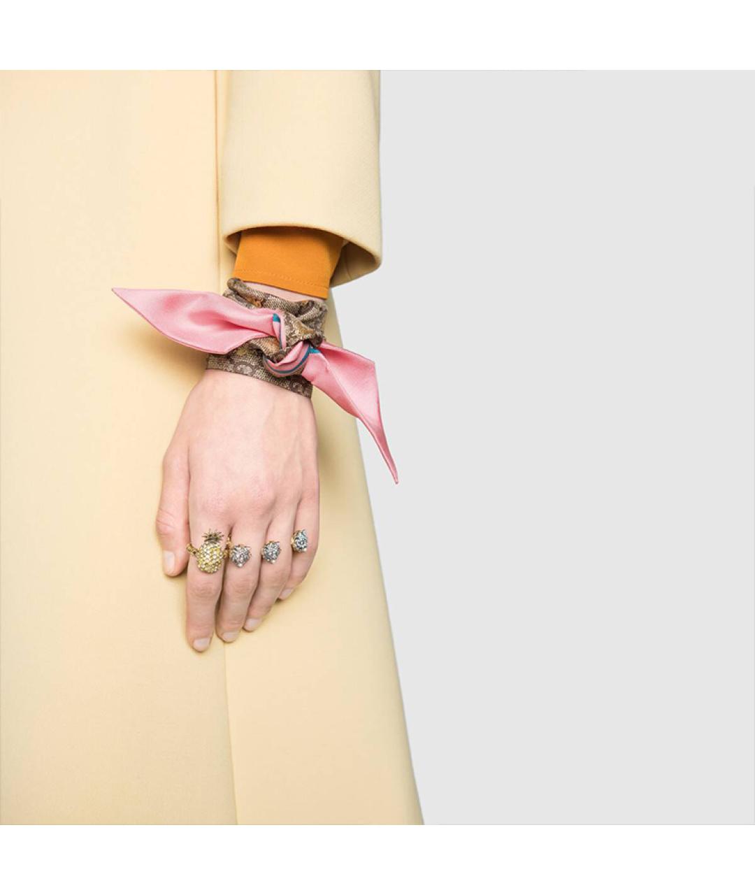 GUCCI Розовый шарф, фото 4
