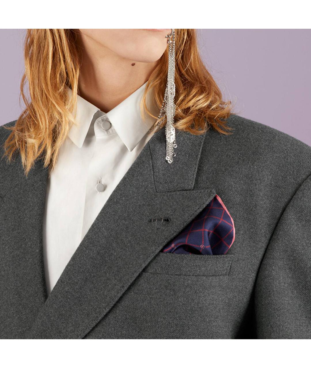 GUCCI Синий шарф, фото 3