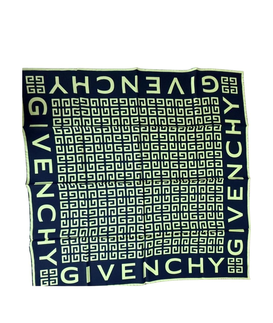 GIVENCHY Салатовый шелковый шарф, фото 1