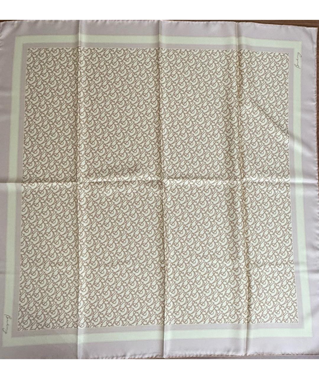 BURBERRY Розовый шелковый платок, фото 7