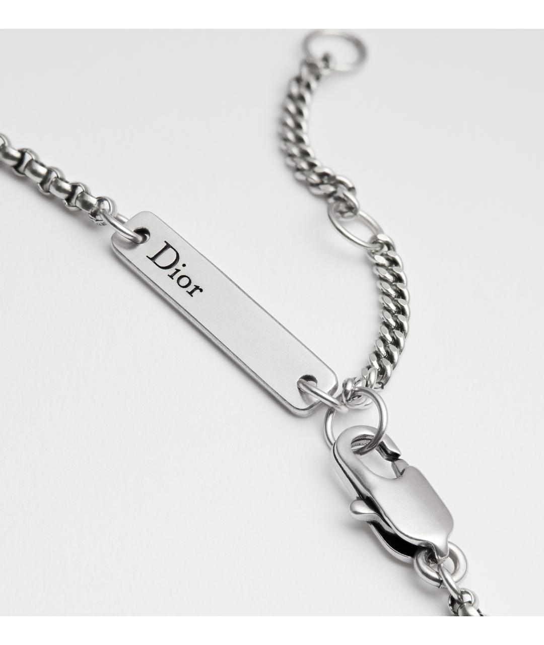 CHRISTIAN DIOR Серебряная металлическая цепочка/подвеска, фото 3