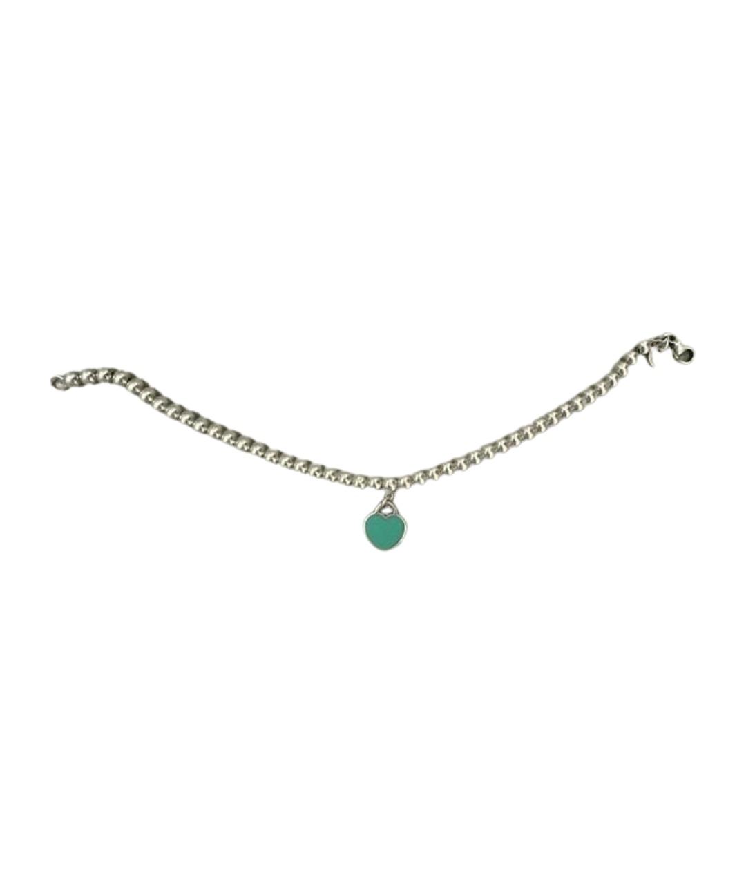 TIFFANY&CO Бирюзовый серебряный браслет, фото 1