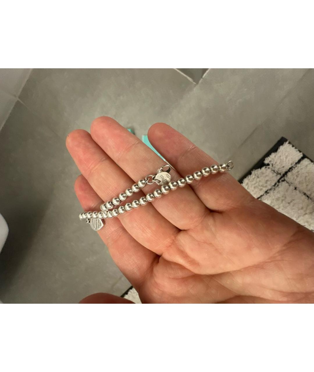TIFFANY&CO Бирюзовый серебряный браслет, фото 5