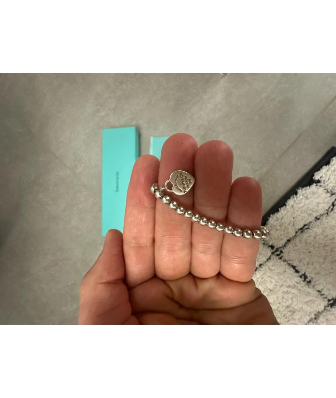 TIFFANY&CO Бирюзовый серебряный браслет, фото 4