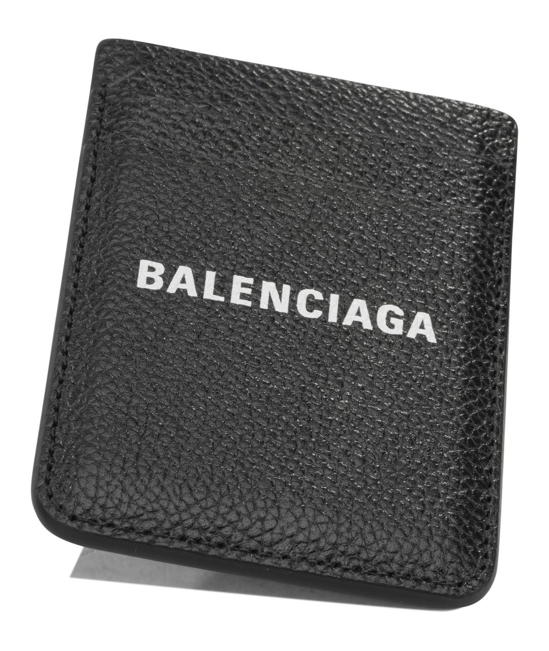 BALENCIAGA Черный кожаный кардхолдер, фото 4