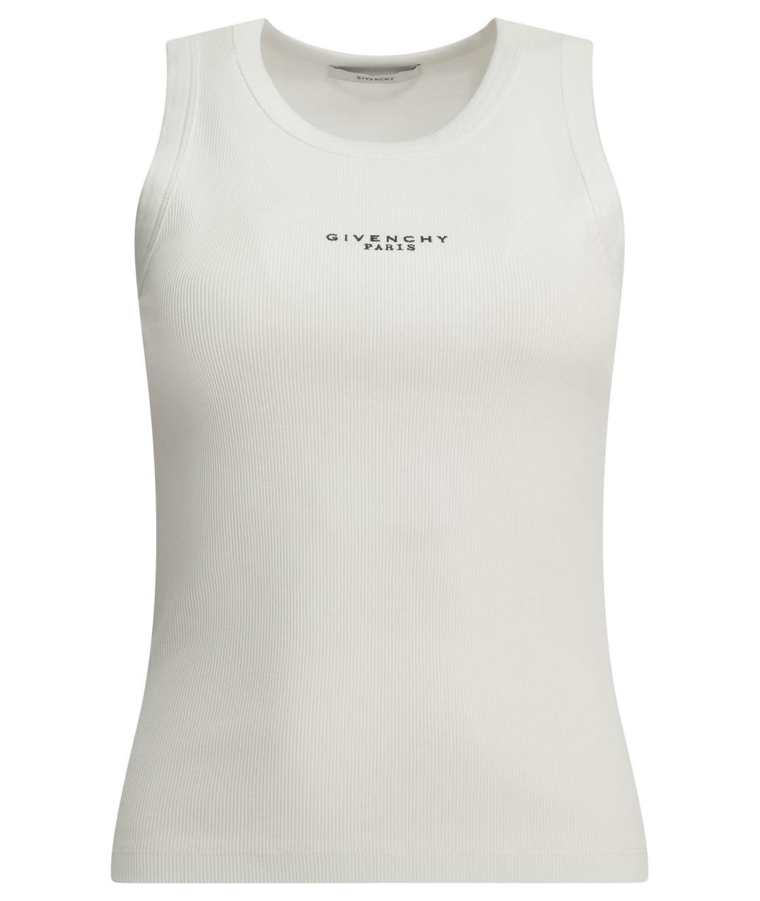 GIVENCHY Белая хлопковая майка, фото 1