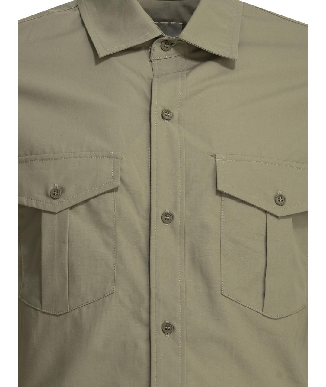 A.P.C. Зеленая хлопковая кэжуал рубашка, фото 3