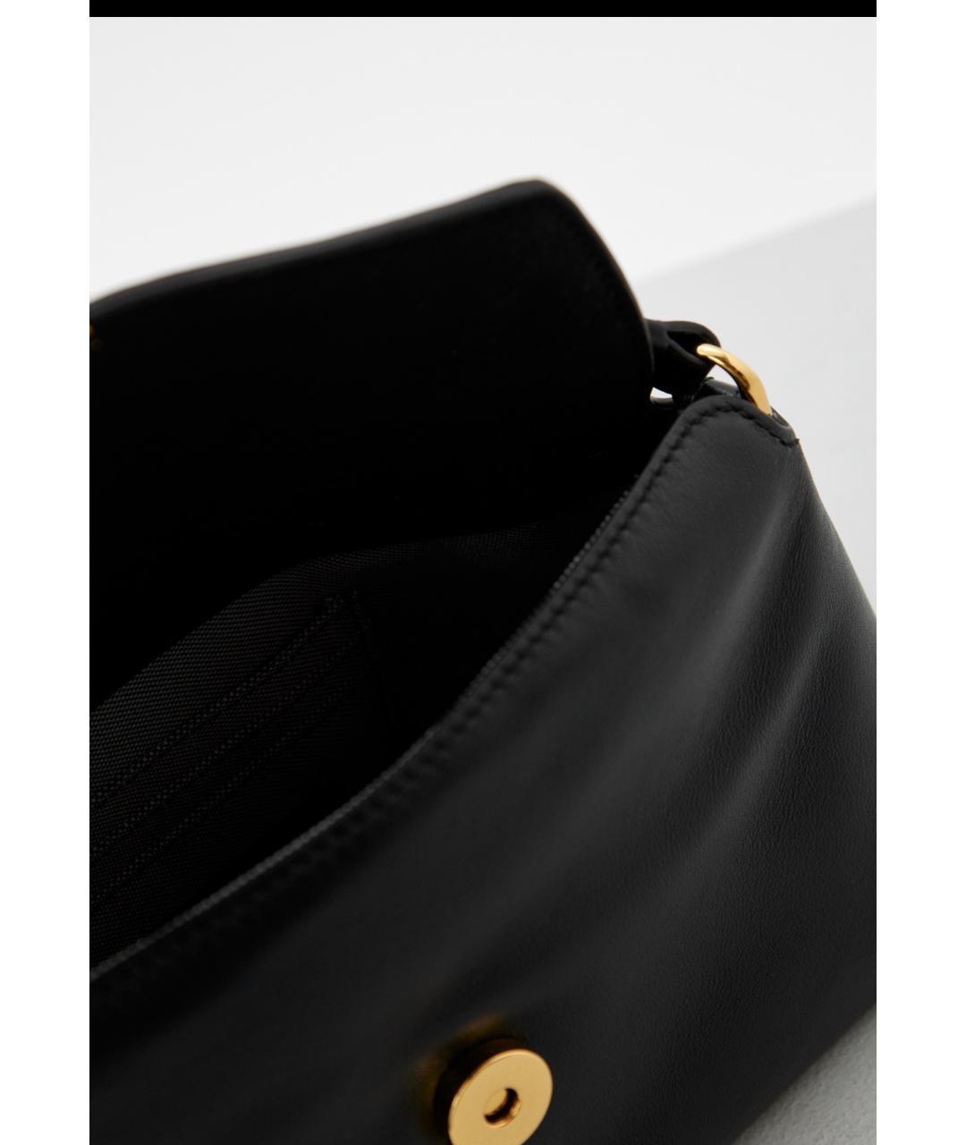 FURLA Черная кожаная сумка через плечо, фото 4