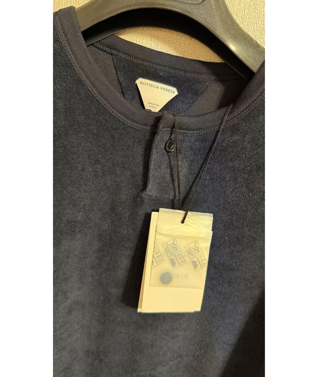 BOTTEGA VENETA Темно-синяя футболка, фото 2