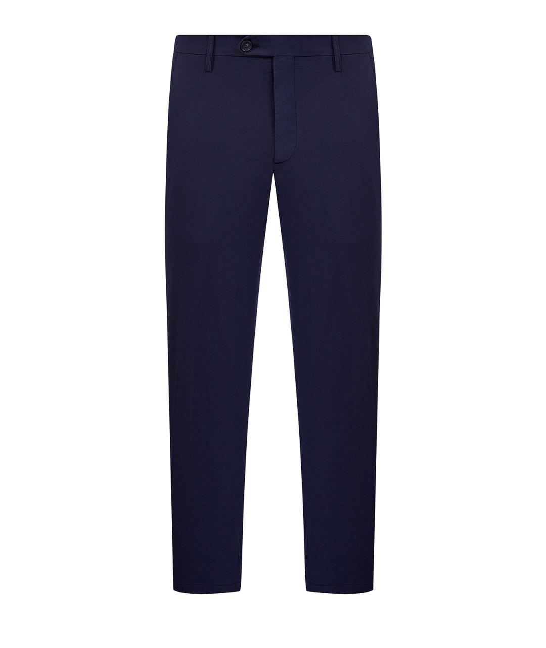CANALI Синие хлопковые повседневные брюки, фото 1