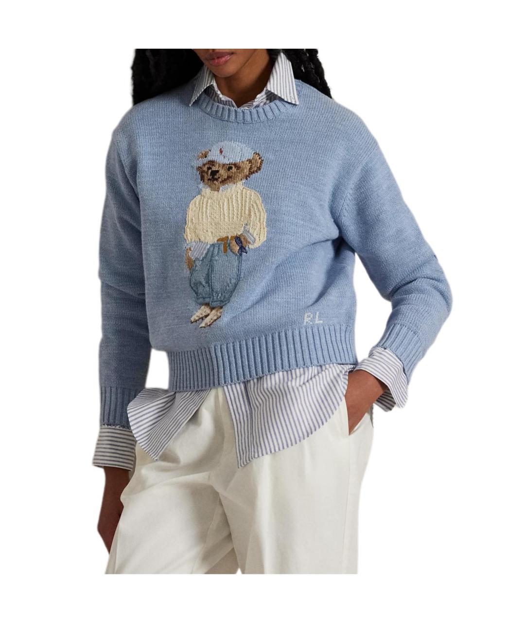 POLO RALPH LAUREN Голубой джемпер / свитер, фото 3