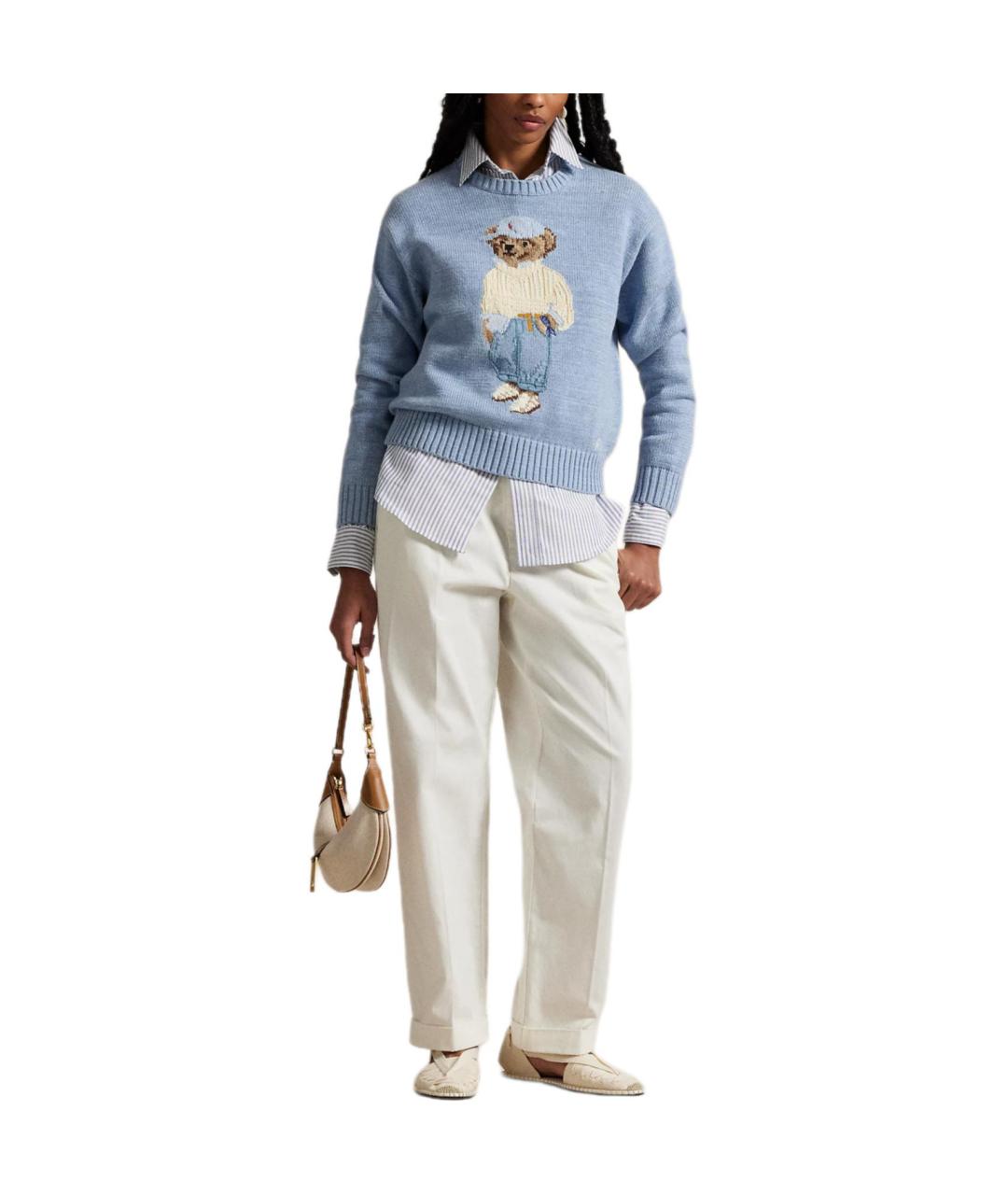 POLO RALPH LAUREN Голубой джемпер / свитер, фото 2