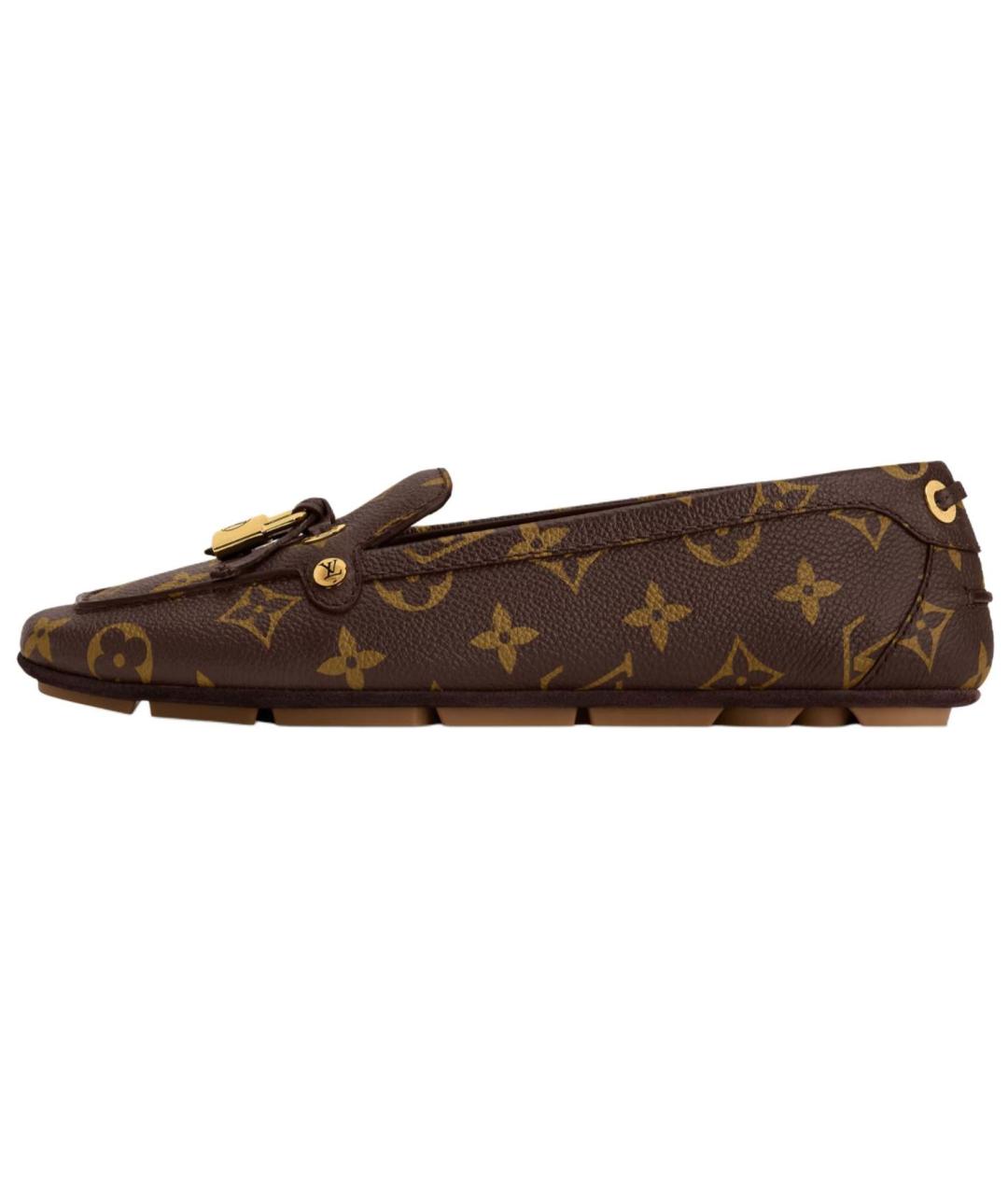 LOUIS VUITTON Коричневые мокасины, фото 2
