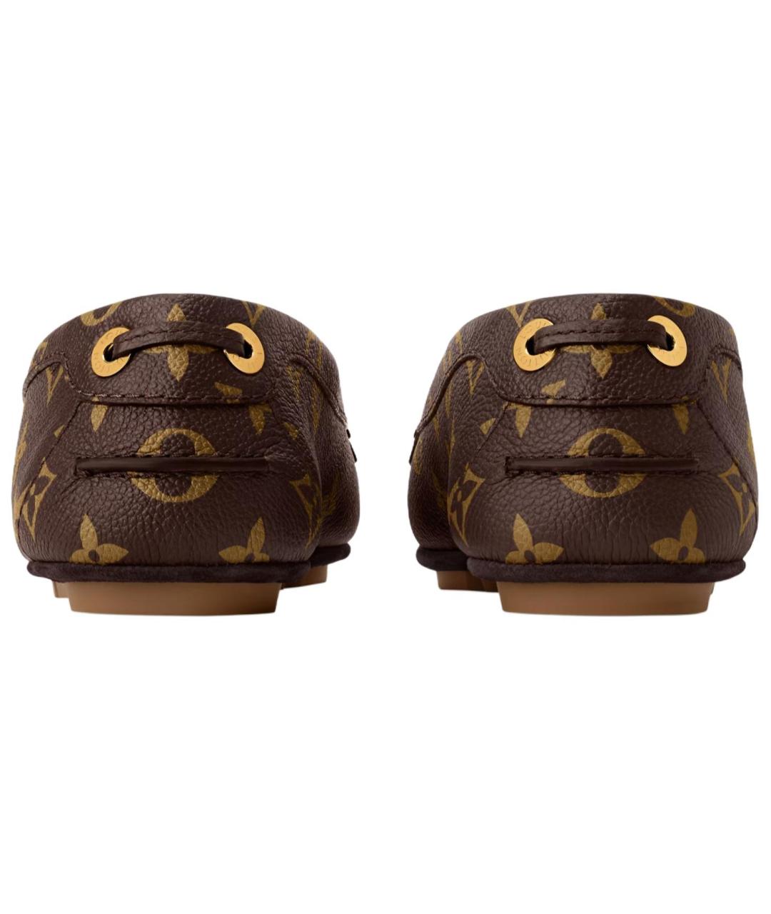 LOUIS VUITTON Коричневые мокасины, фото 5