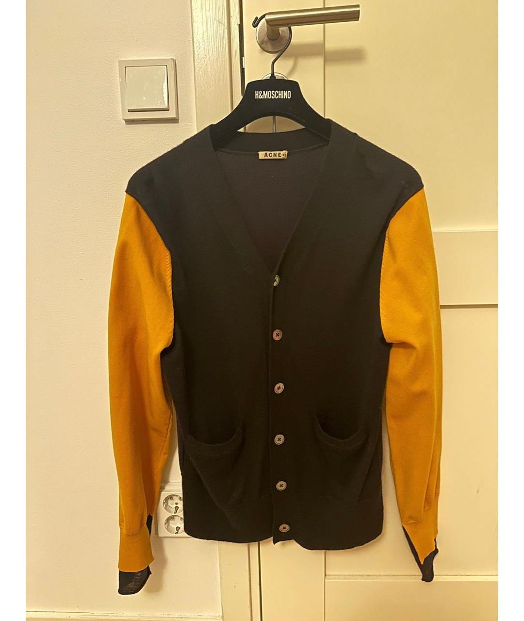 ACNE STUDIOS Желтый хлопковый кардиган, фото 8