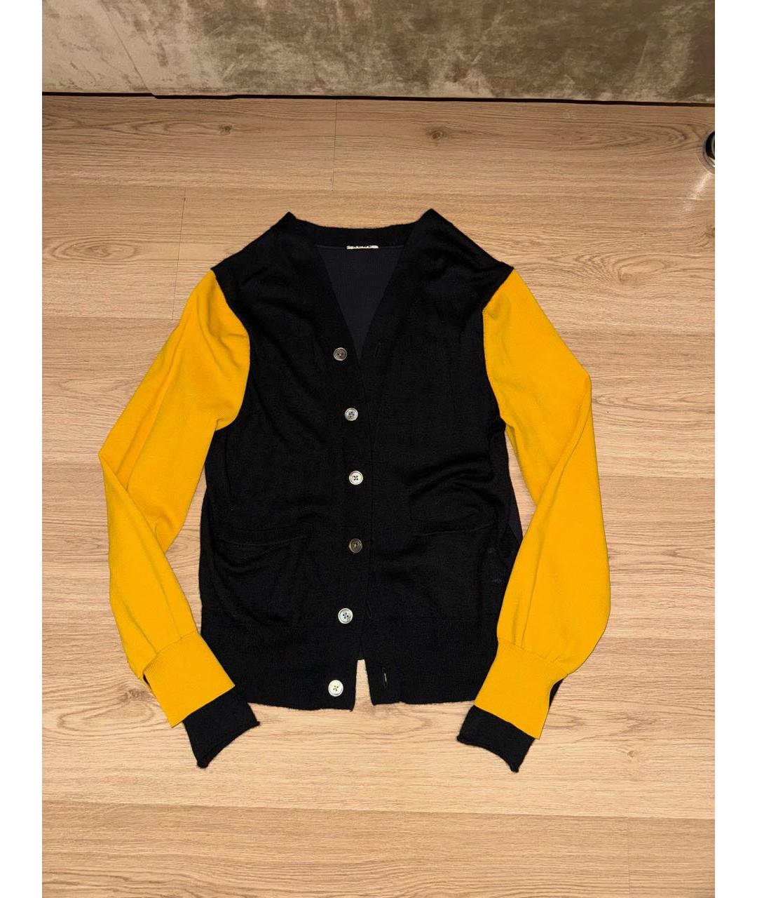 ACNE STUDIOS Желтый хлопковый кардиган, фото 4