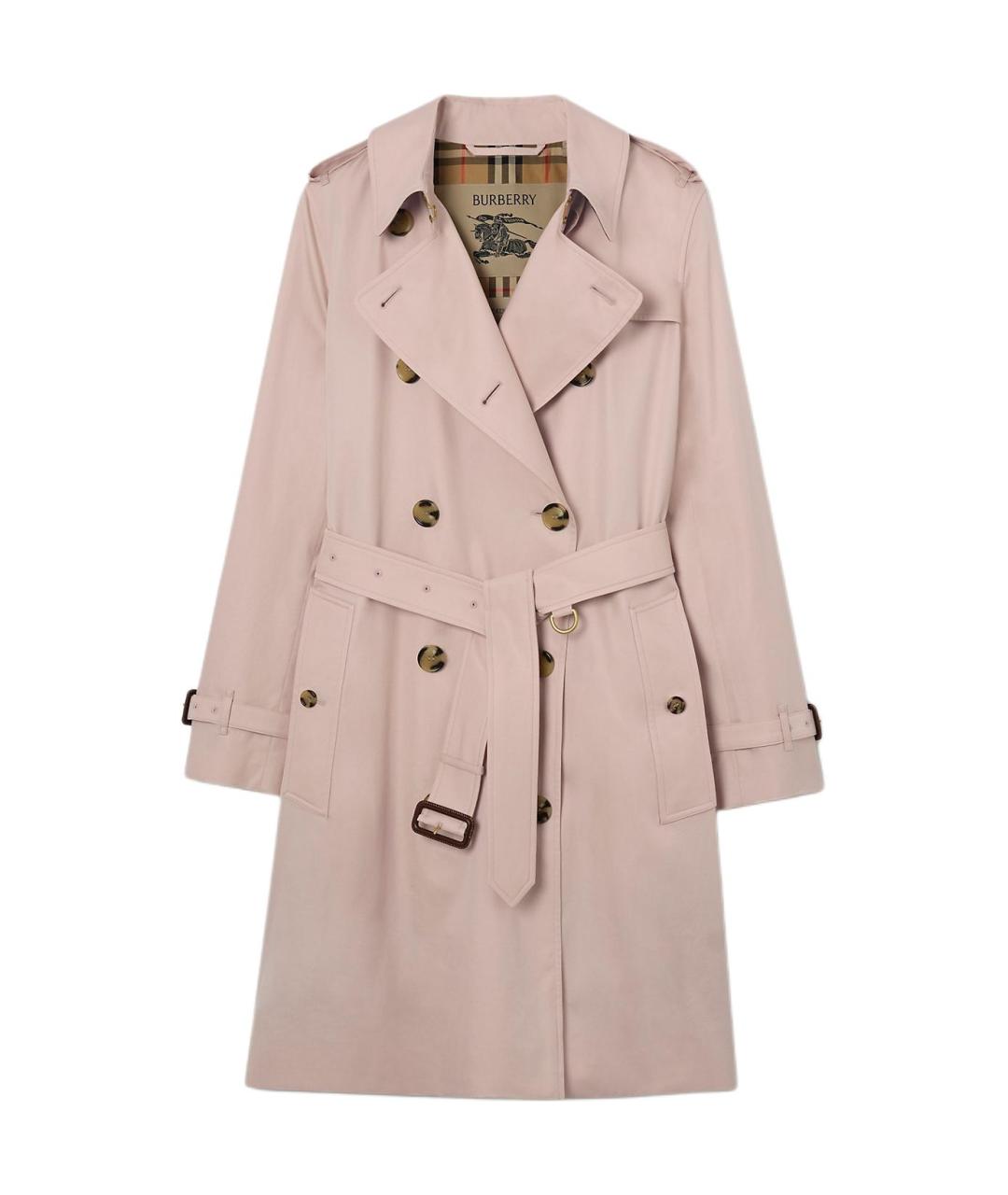 BURBERRY Розовый тренч/плащ, фото 1