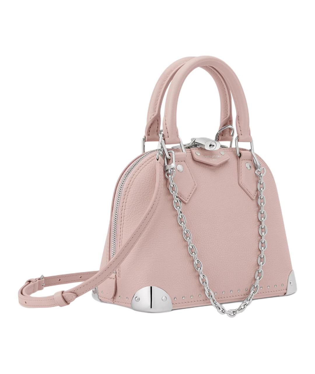 LOUIS VUITTON Розовая кожаная сумка через плечо, фото 2