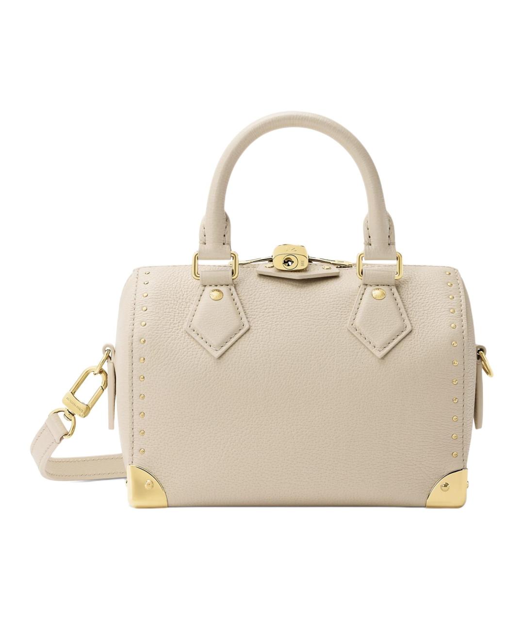 LOUIS VUITTON Бежевая кожаная сумка через плечо, фото 1