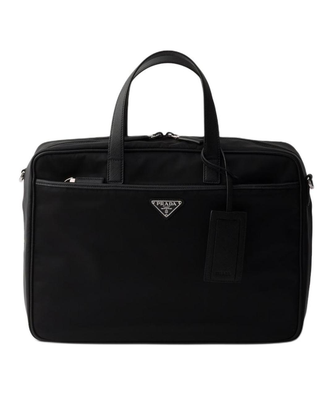PRADA Черный портфель, фото 1