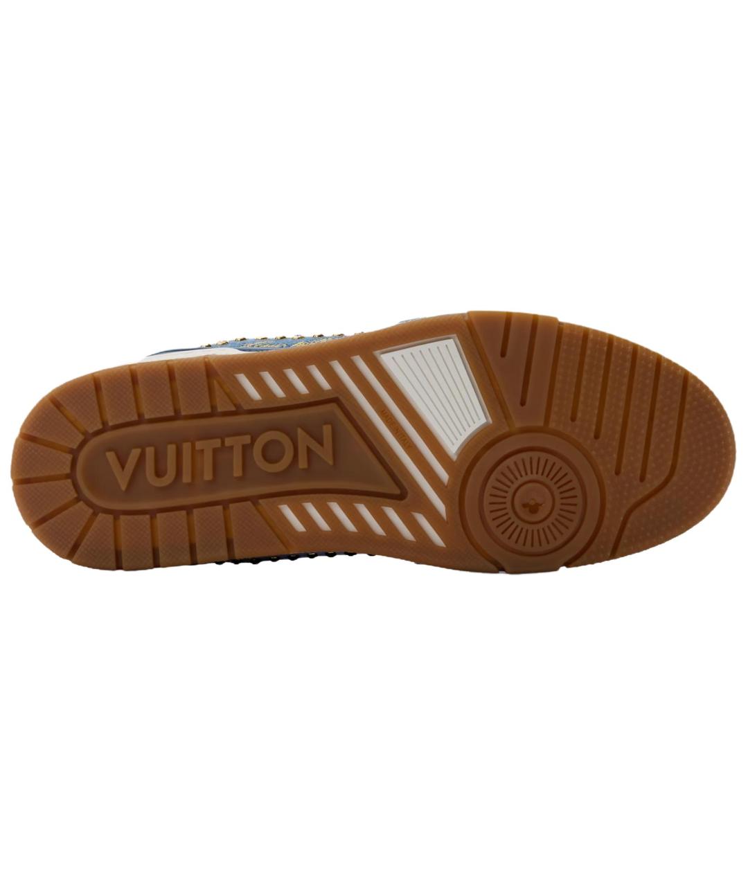 LOUIS VUITTON Синие низкие кроссовки / кеды, фото 5