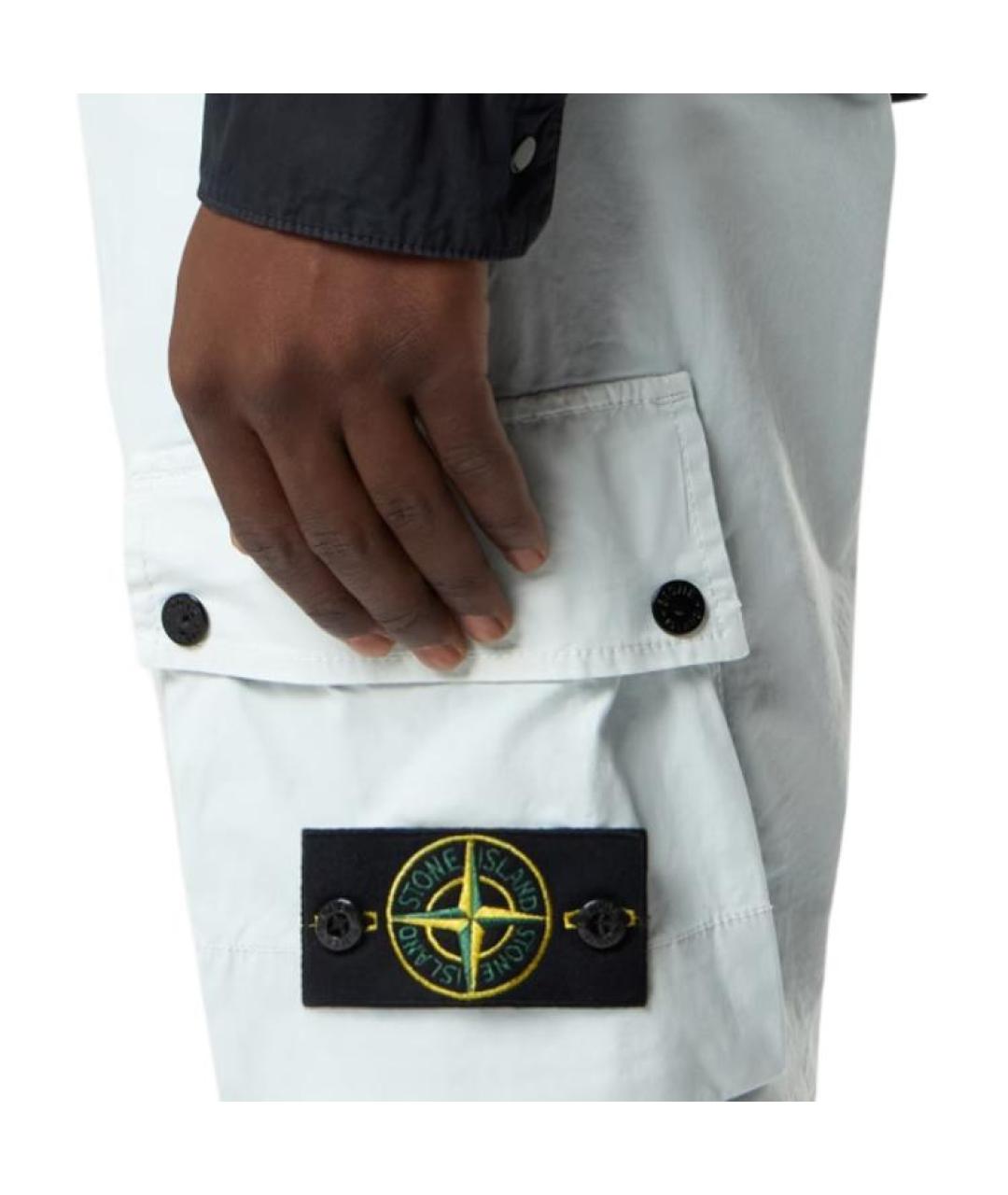 STONE ISLAND Голубые шорты, фото 5