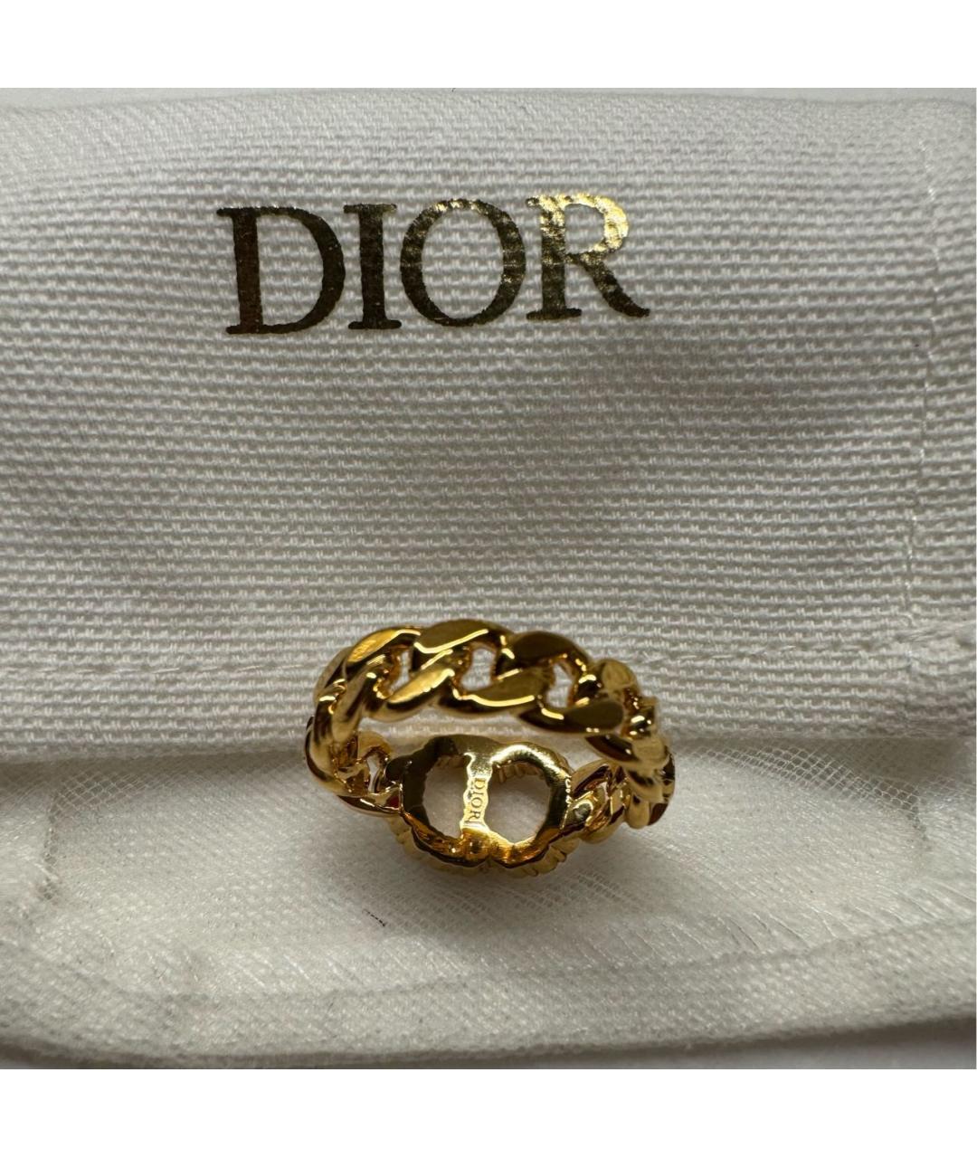 CHRISTIAN DIOR Золотое латунное кольцо, фото 2
