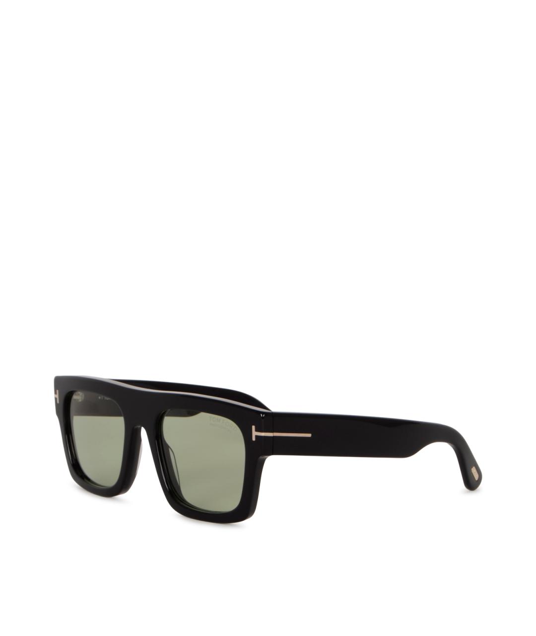 TOM FORD Черные пластиковые солнцезащитные очки, фото 3