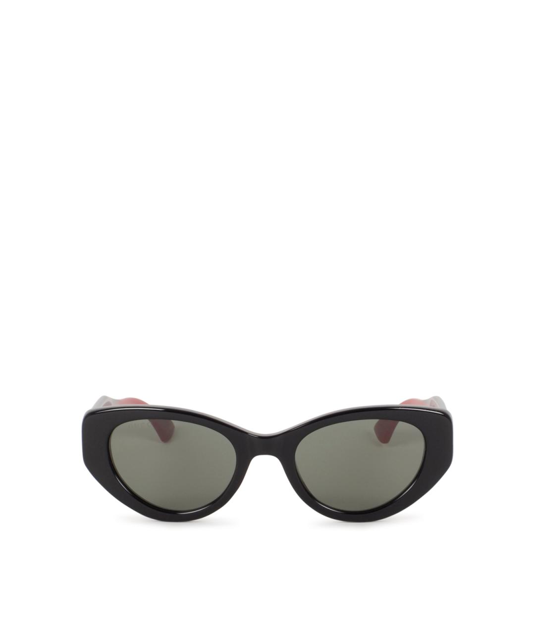 GUCCI Черные пластиковые солнцезащитные очки, фото 1