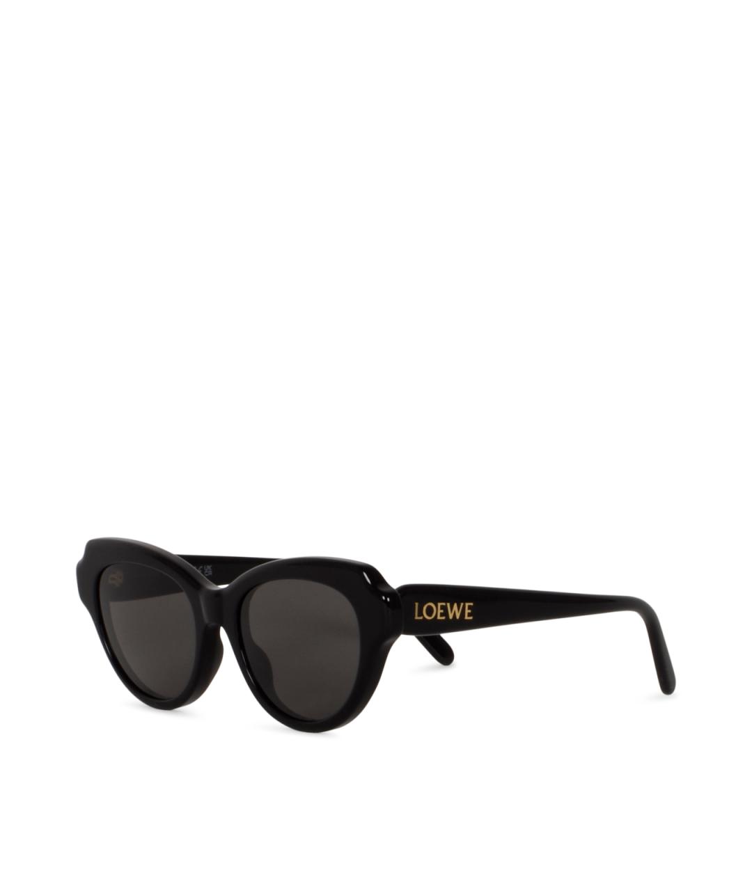 LOEWE Черные пластиковые солнцезащитные очки, фото 2