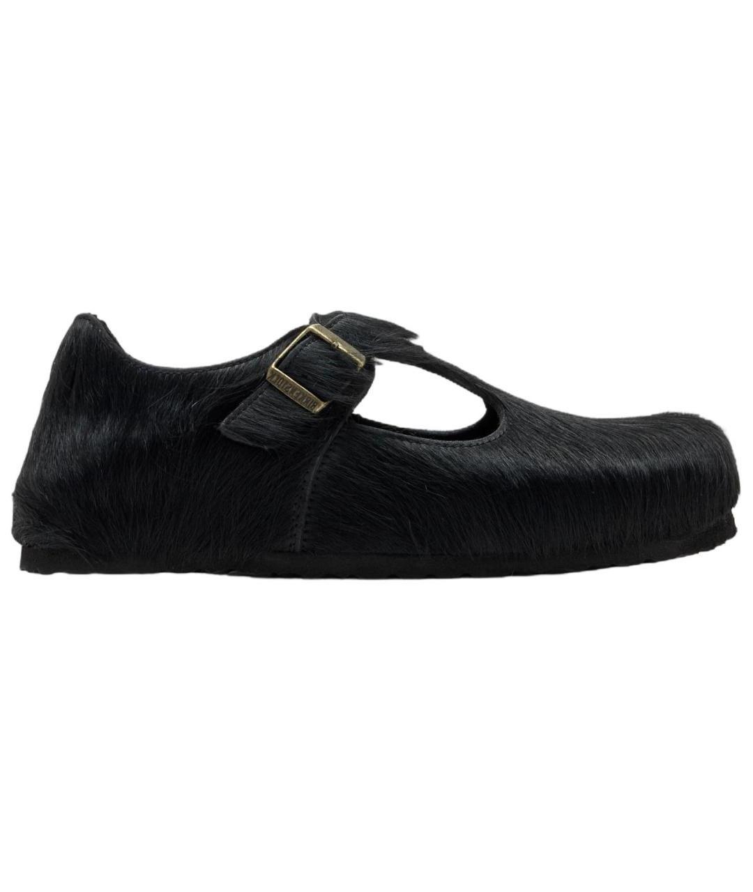 BIRKENSTOCK Черные кожаные сандалии, фото 1
