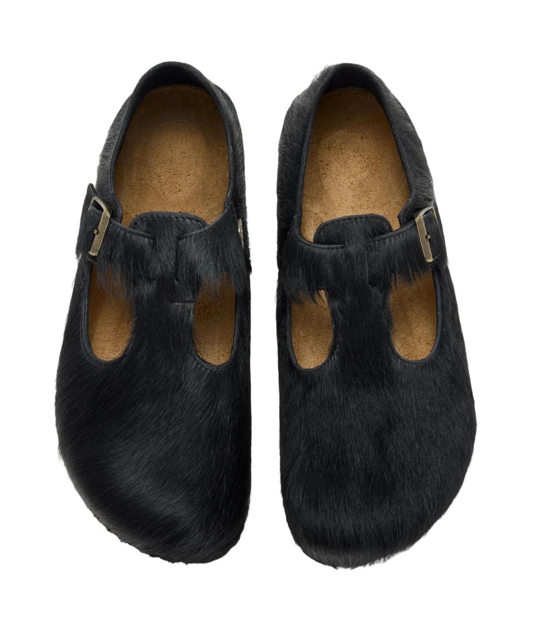 BIRKENSTOCK Черные кожаные сандалии, фото 2