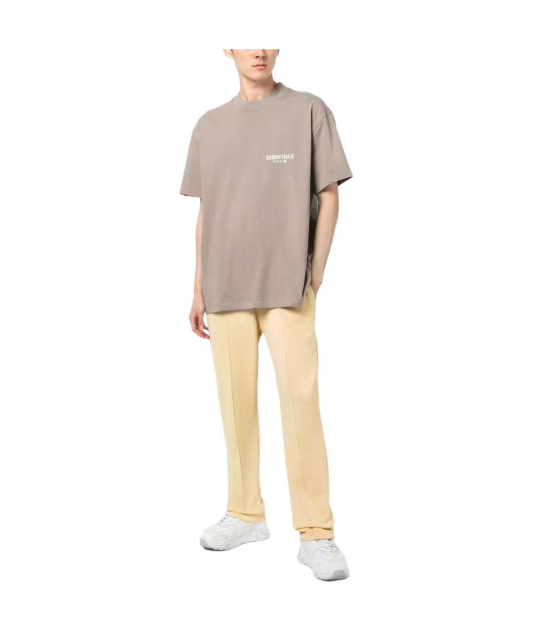 FEAR OF GOD ESSENTIALS Бежевая футболка, фото 3